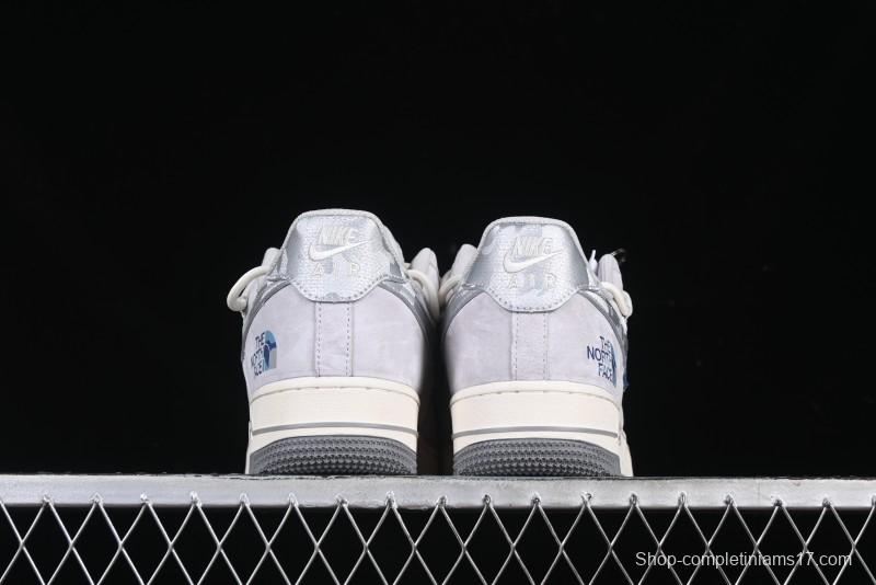 Nike Air Force 1 '07 Low The North Face Collaboration Silver Swoosh Drawstring Casual Sneakers - DM6688-016