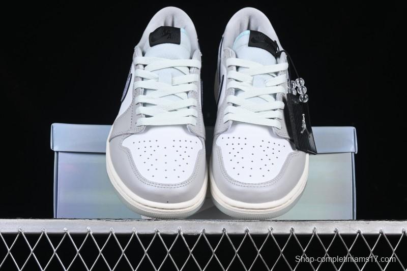 Nike Air Jordan 1 Low OG CNY AJ1 Snake Year Limited Silver Snake Low-Top Retro Basketball Shoes - HF3144-100