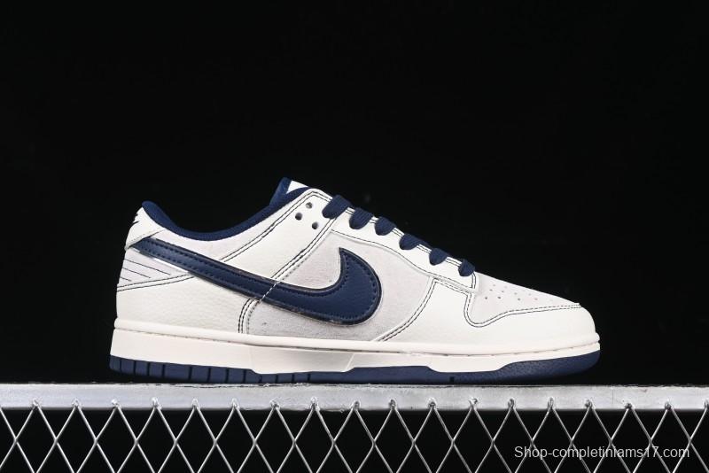 Nike SB Dunk Low Supreme Collaboration - Light Blue Double Swoosh Anniversary Custom Low-Top Casual Skate Shoes - XX3168-301