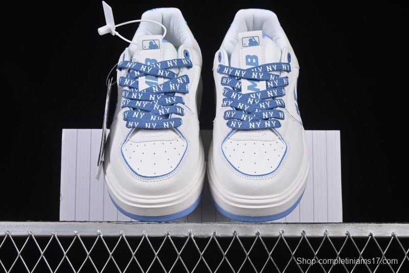 New York Yankees MLB Chunky Liner Denim Monogram Lightweight Elevated Platform Casual Sneakers - 3ASXD025N50BLS