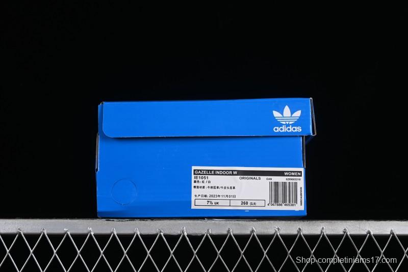 Adidas Originals Gazelle Indoor IE1051 Retro Casual Slip-Resistant Wear-Resistant Low-Top Sneakers