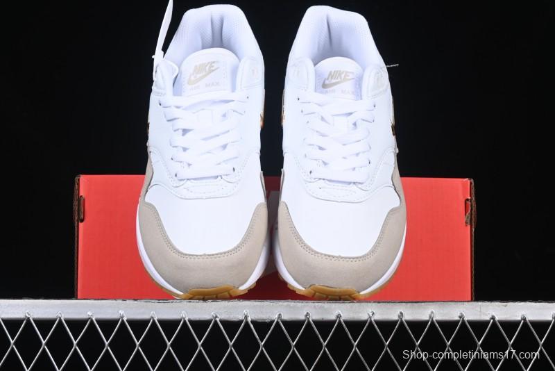 Nike Air Max 1 Retro Running Shoes with Half-Sole Air Cushion - AA0512-100