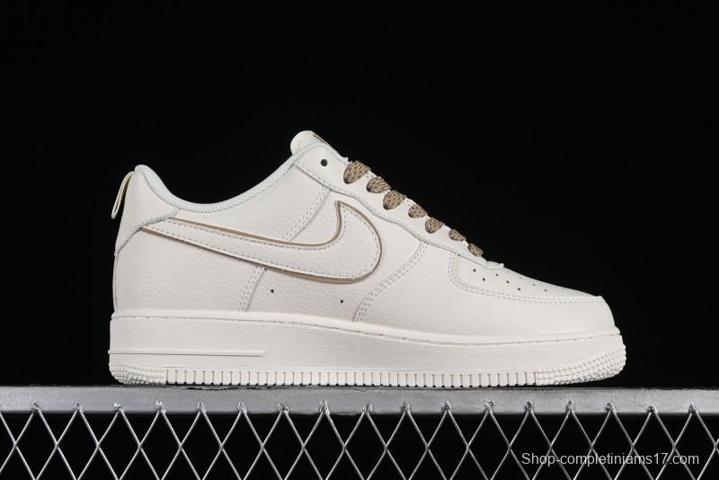 Nike Air Force 1 '07 Low Classic Khaki Mini Swoosh Starry Sky Low-Top Casual Sneakers - MJ0319-027