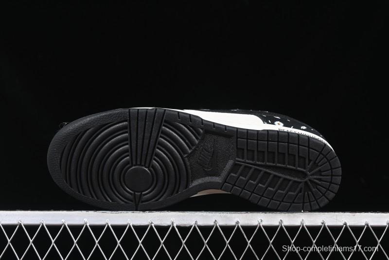 Nike SB Dunk Low Lightning Collaboration Daisy Black Check Anniversary Customized Low-Top Casual Sneakers - DJ2024-069