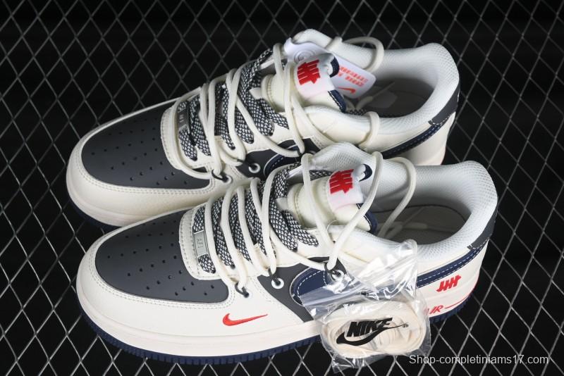 Nike Air Force 1 '07 Low UN Collaboration White Blue Lace-Up Casual Sneakers - SJ1198-103