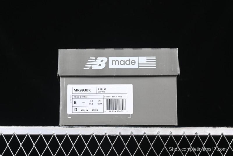 New Balance Made In USA M993 Series Classic Retro Casual Running Shoes - MR993BK