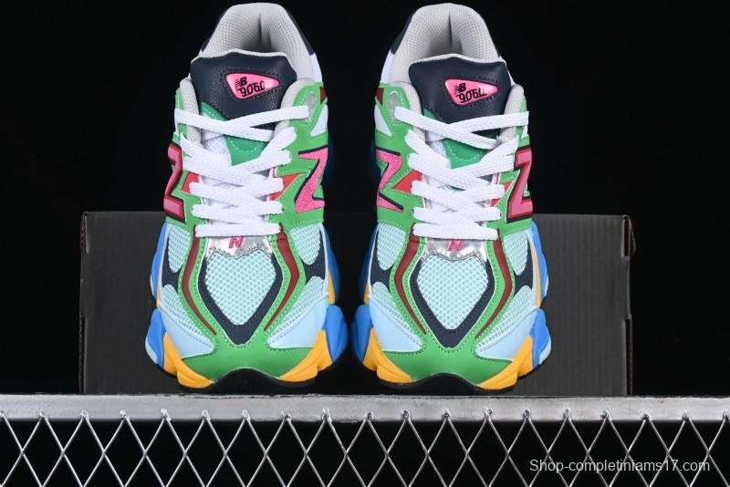 New Balance 9060 Retro Casual Running Sneakers with ABZORB Cushioning Technology - U9060NBN
