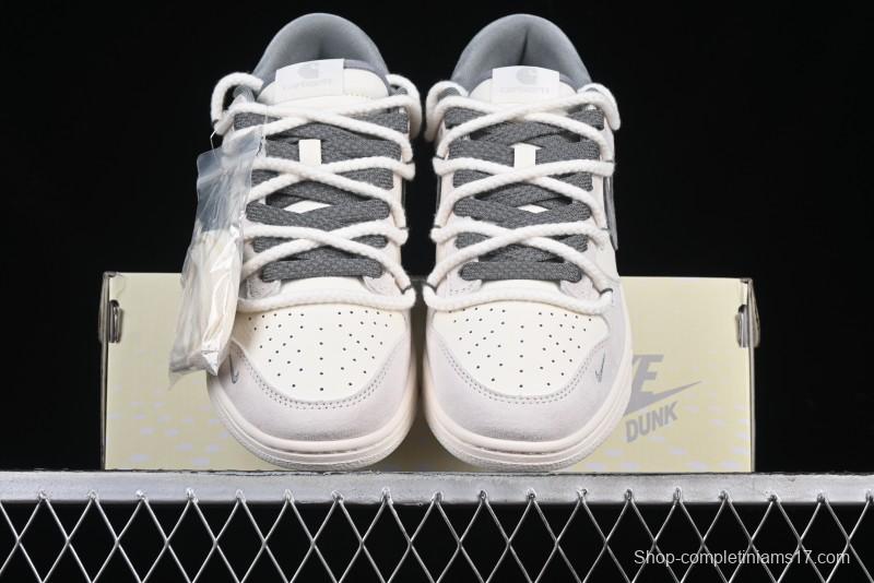 Nike SB Dunk Low Carhartt x Supreme Collaboration Anniversary Edition Customized Low-Top Casual Skate Shoes - YX5066-239