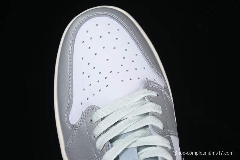 Nike Air Jordan 1 Low OG Retro Basketball Shoes Snake Year Limited Edition Silver Snake - HF3144-100