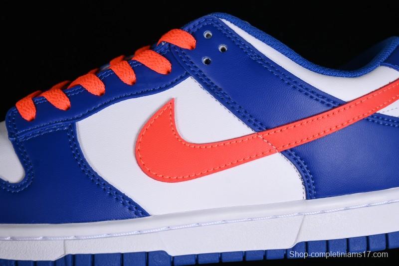 Nike Dunk Low SB Casual Skate Shoes in White Blue Red - CW1590-104