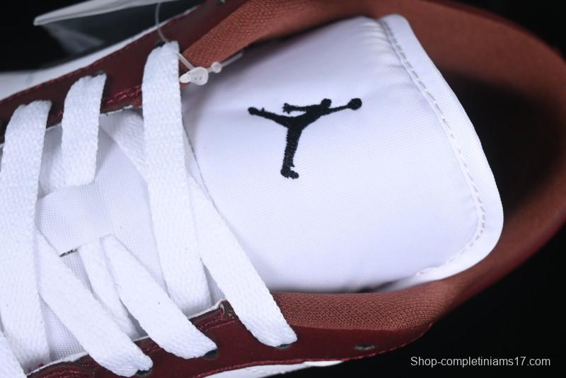 Nike Air Jordan 1 Low AJ1 White University Red Casual Sneakers - HF3148-102