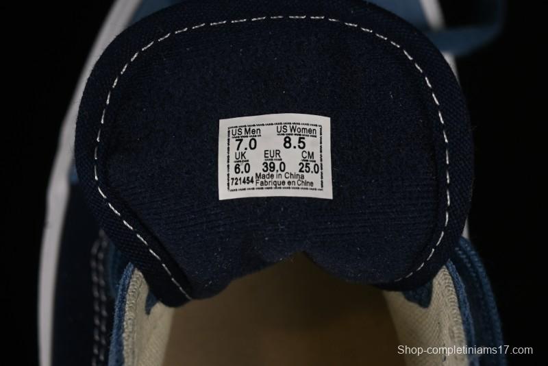 Vans Sk8-Mid Reissue 83 High-End Blue Suede Retro Skate Shoes - VN000CQDDWR