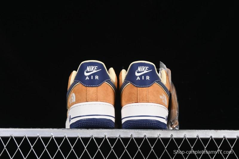 Nike Air Force 1 '07 Low The North Face Collaboration Sport Orange Low-Top Casual Sneakers - DM6688-053