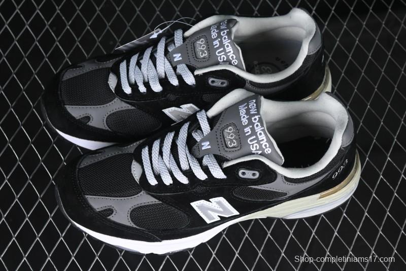 New Balance Made In USA M993 Series Classic Retro Casual Running Shoes - MR993BK