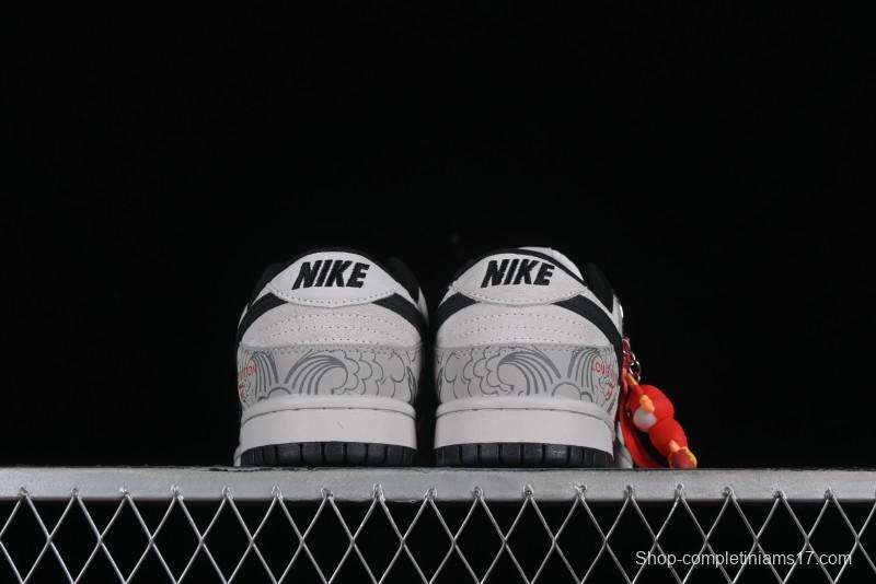 Nike SB Dunk Low Chinese New Year Limited Edition - Gray Dragon Anniversary High-End Custom Low-Top Casual Skate Shoes - XP3802-330