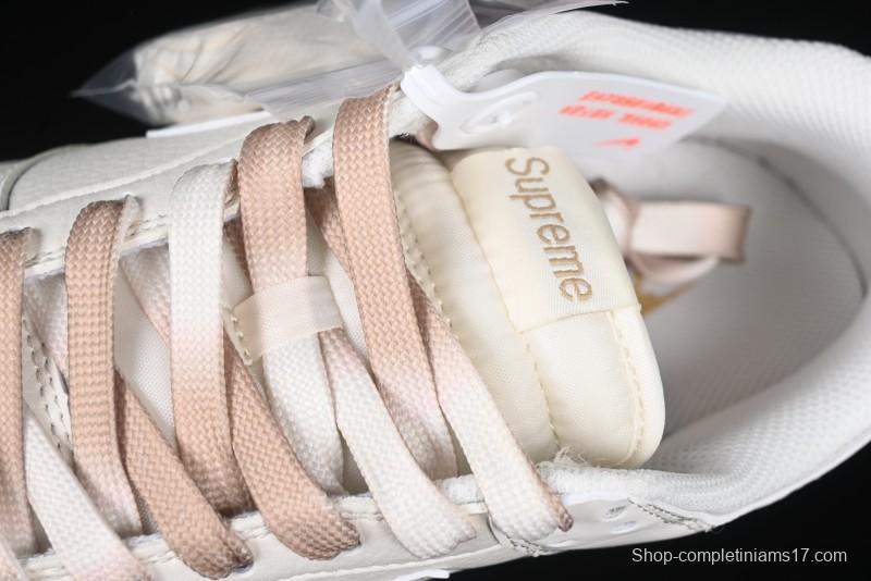 Nike SB Dunk Low Supreme Collaboration Two-Tone Khaki Anniversary High-End Custom Low-Top Casual Skate Shoes - BB8675-111