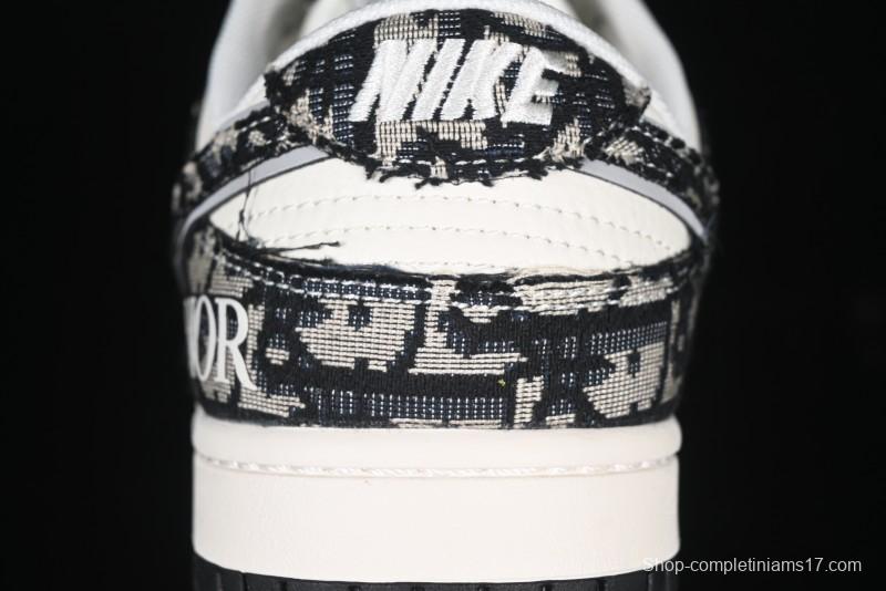 Nike SB Dunk Low Dior Collaboration Anniversary Customized Low-Top Casual Skate Shoes - YX5066-248