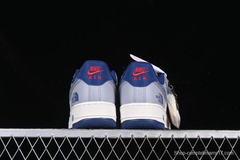 Nike Air Force 1 '07 Low The North Face x CDG Blue Double Swoosh Casual Sneakers - DM6688-019