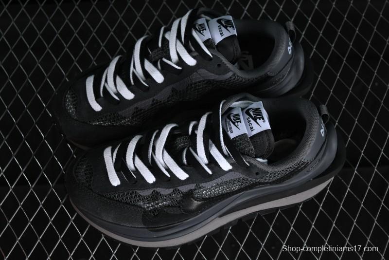 Nike Sacai VaporWaffle 3.0 Deconstructed Sneakers with Overlapping Swoosh and Double Tongue - CV1363-105