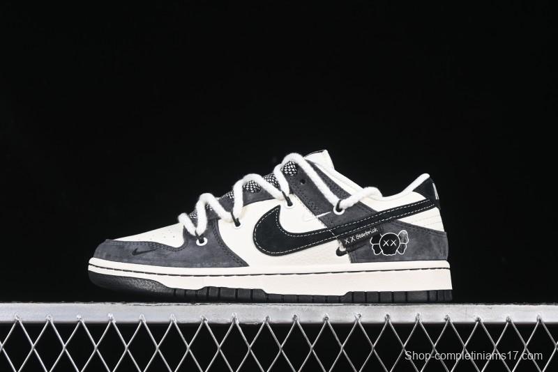 Nike SB Dunk Low Kaws Collaboration Strap Pig VIII Black Hook Anniversary High-End Custom Low-Top Casual Sneakers - YX5066-246