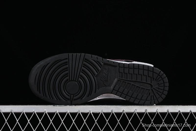 Nike Dunk Low Panda Prank Universe Exploration - Black Purple SB Strap Low Top Casual Skate Shoes - DV0831-002