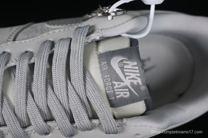 Nike Air Force 1 '07 Low Stussy Collaboration Galaxy Grey Low-Top Casual Sneakers - KK1988-055