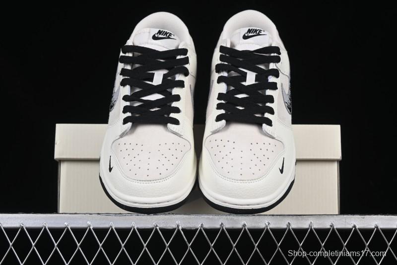 Nike SB Dunk Low UN Collaboration Anniversary Custom Sneakers with Black Swoosh - DJ2024-068