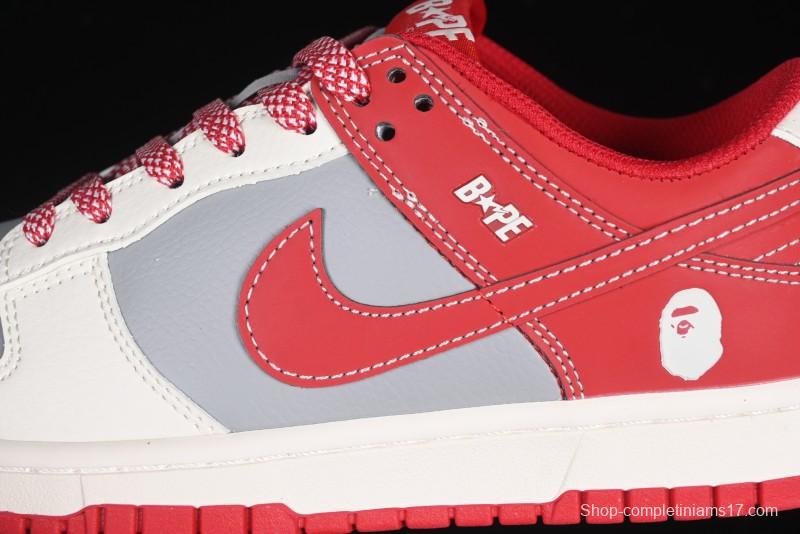 Nike SB Dunk Low BAPE Collaboration Anniversary High-End Custom Sneakers - BB8969-008