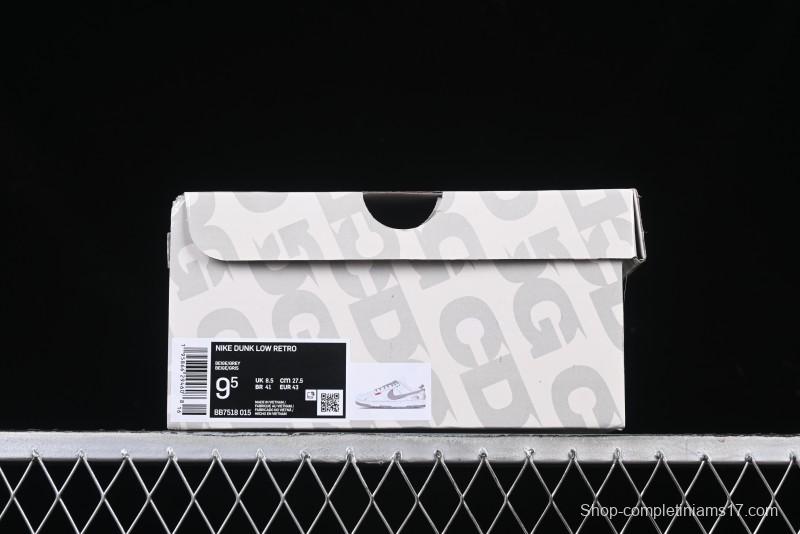 Nike SB Dunk Low The North Face Collaboration Anniversary High-End Custom Low-Top Casual Skate Shoes - BB7518-015