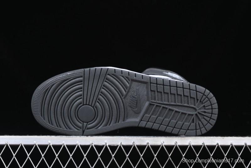 Nike Air Jordan 1 Mid AJ1 White Black Gray Culture Leisure Sneakers - DQ8426-001