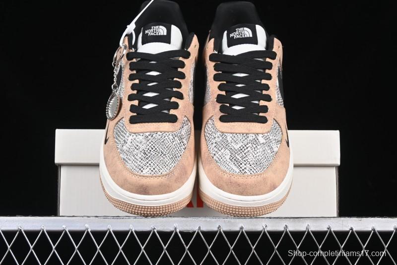 Nike Air Force 1'07 Low The North Face Collaboration - Mesh Brown Low-Top Casual Sneakers - KK1988-031