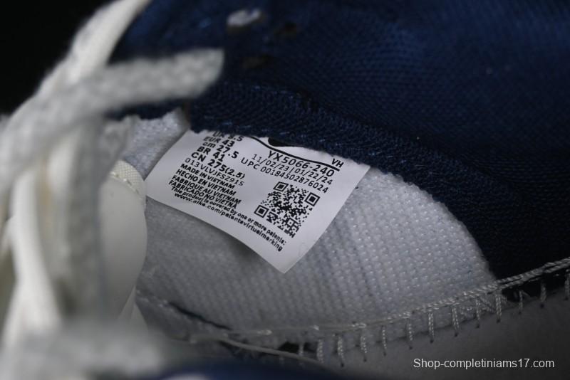 Nike SB Dunk Low Stussy Anniversary Edition High-End Custom Sneakers with Lace-Up Design in Grey White and Navy - YX5066-240