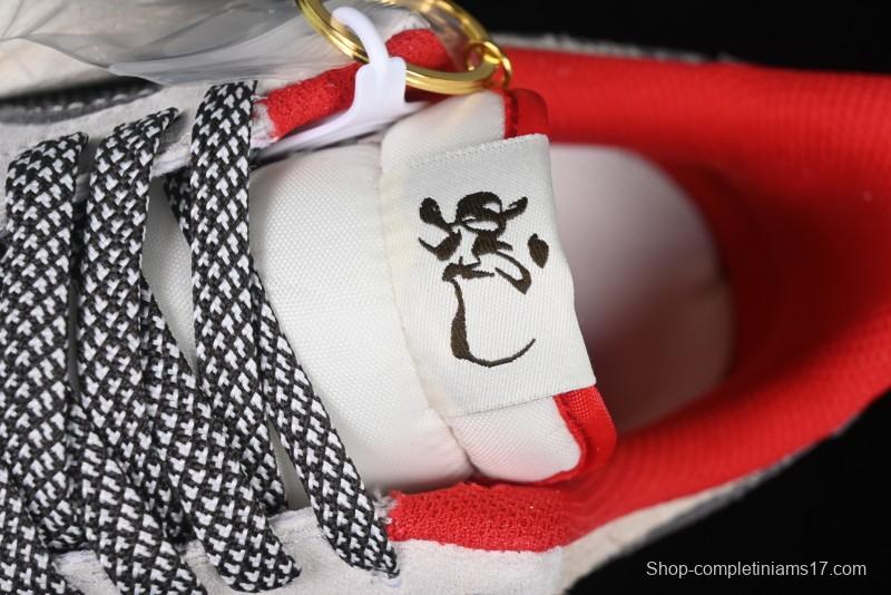 Nike Air Force 1 '07 Low Supreme Collaboration Grey Snake Scale Low-Top Casual Sneakers - DM6688-010