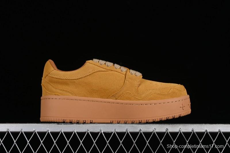 SMFK Comfortable Chunky Sole White Sneakers - T.D4
