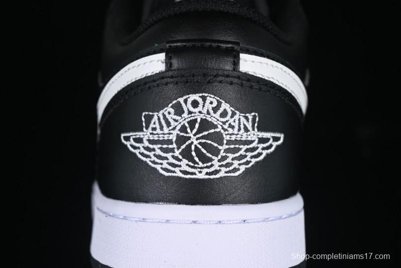 Nike Air Jordan 1 Low Retro Basketball Shoes in Black and White - 553558-043