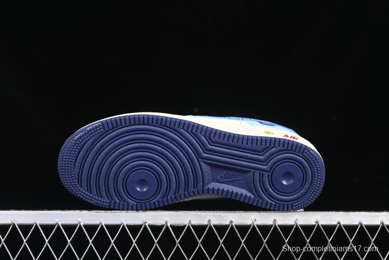 Nike Air Force 1 '07 Low Doraemon Bamboo Copter Casual Sneakers - XL2420-333
