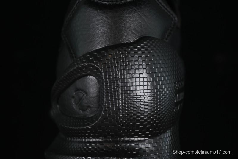 Men's All-Black Premium Leather Sneakers – Sleek & Versatile Design