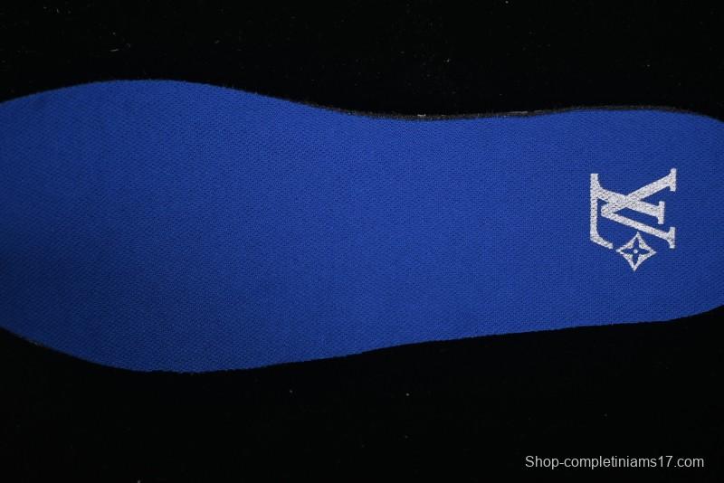 Louis Vuitton Footprint Soccer Low-Top Lifestyle Sneakers Blue - AJF6