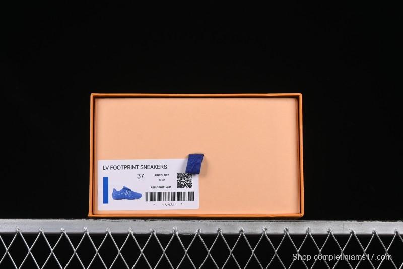 Louis Vuitton Footprint Soccer Low-Top Lifestyle Sneakers Blue - AJF6