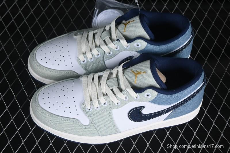 Nike Air Jordan 1 Low "Canadian Tuxedo" Basketball Shoes - IH0648-141