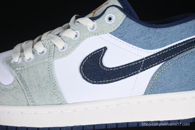 Nike Air Jordan 1 Low "Canadian Tuxedo" Basketball Shoes - IH0648-141