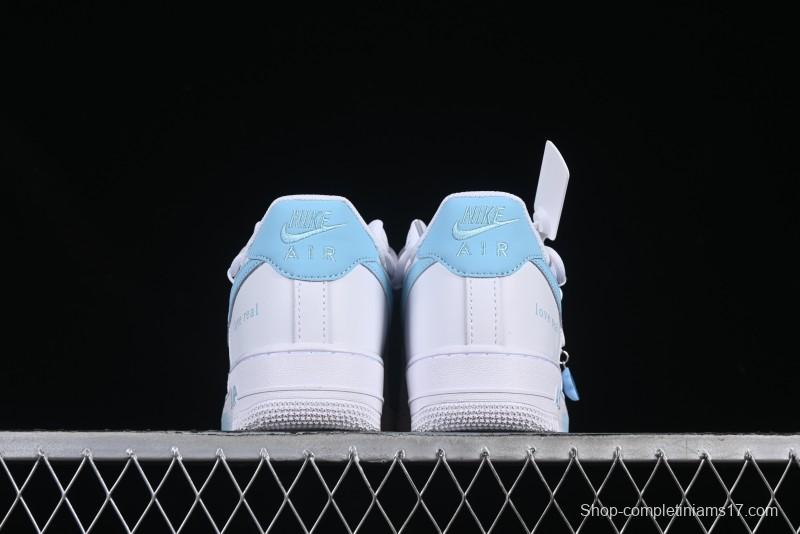 Nike Air Force 1'07 Low Ice Blue Mojito Casual Sneakers - CQ2288-801