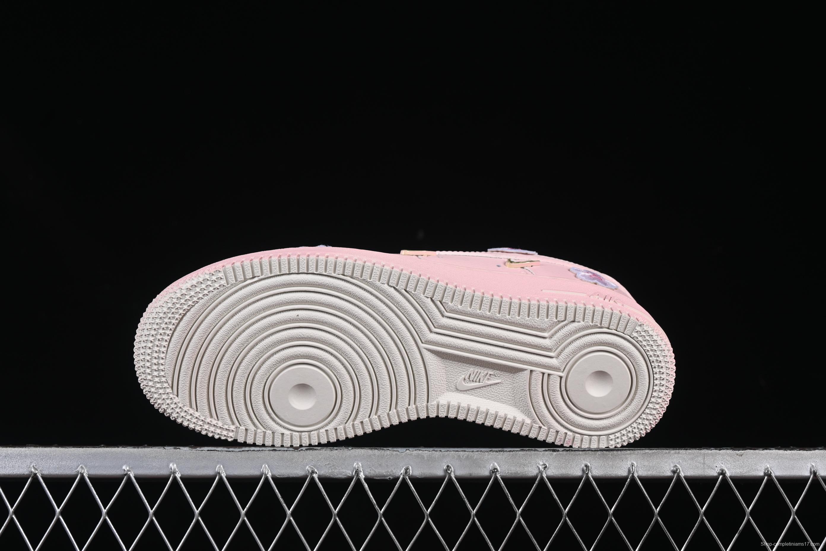 Nike Air Force 1'07 Low Casual Sneakers with Cherry Blossom Inspired Design - FC3654-121