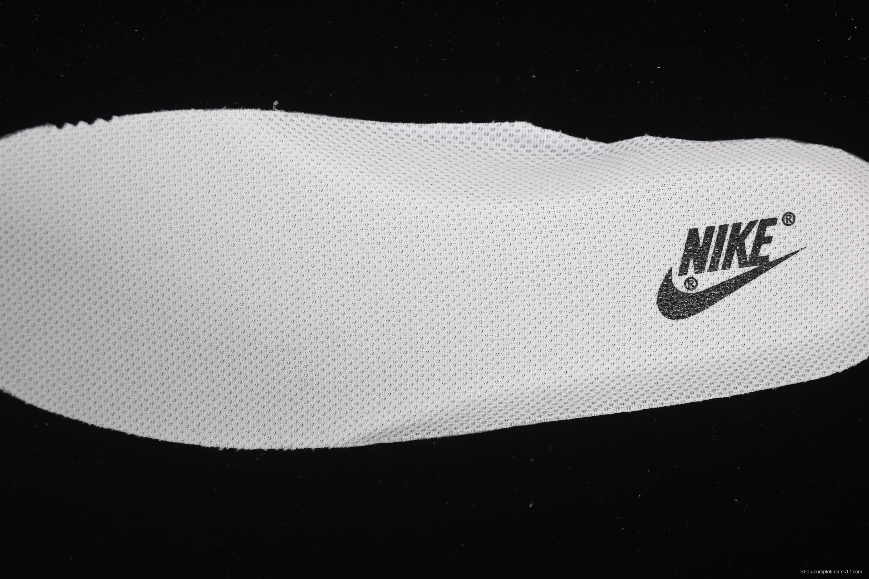 Nike Air Force 1 '07 Low Stussy Collaboration Black Swoosh Casual Sneakers - HH7518-062