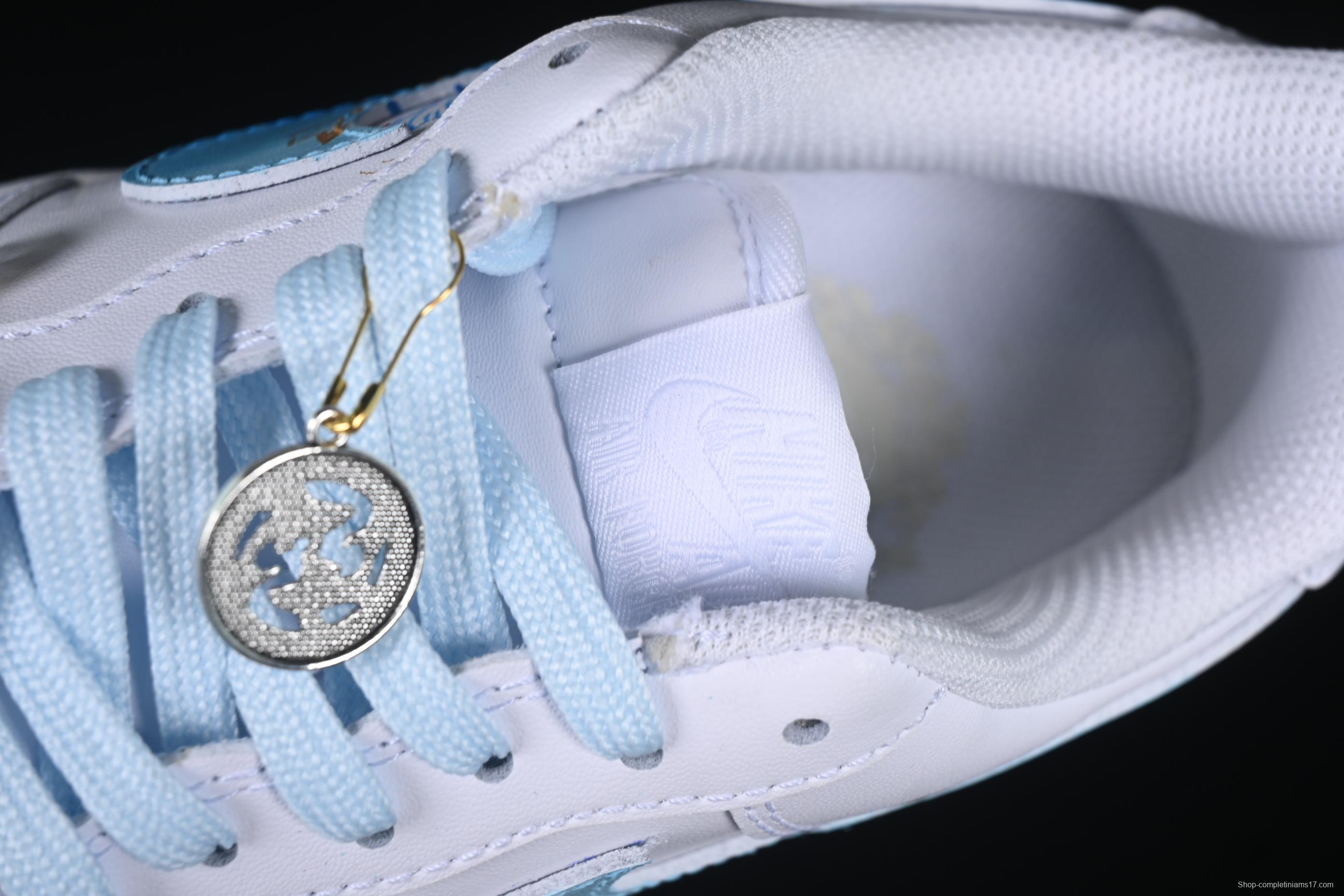 Nike Air Force 1'07 Low Custom Leather Casual Sneakers with Full-Length Air Cushion - LT0602-002