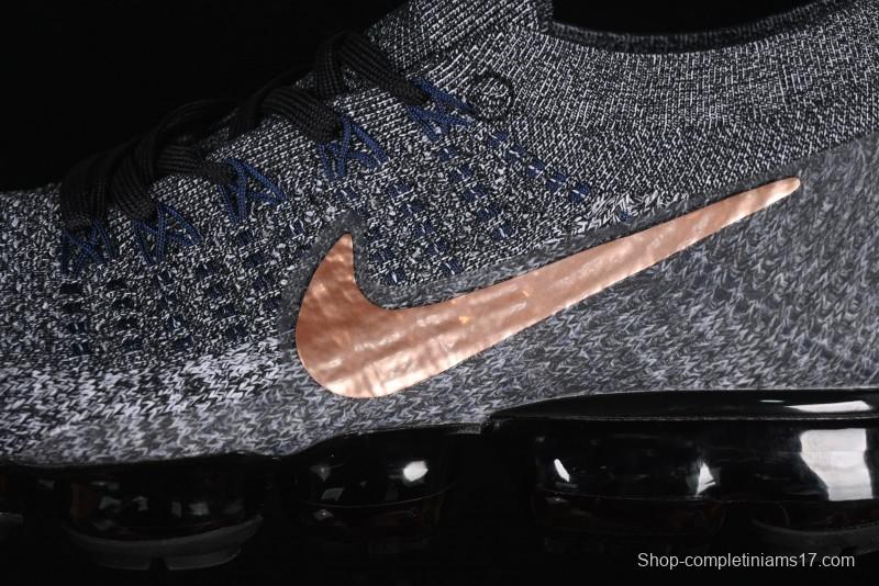Nike Vapormax Flyknit Breathable Casual Running Shoes with Full-Length Air Cushion - 849558-010