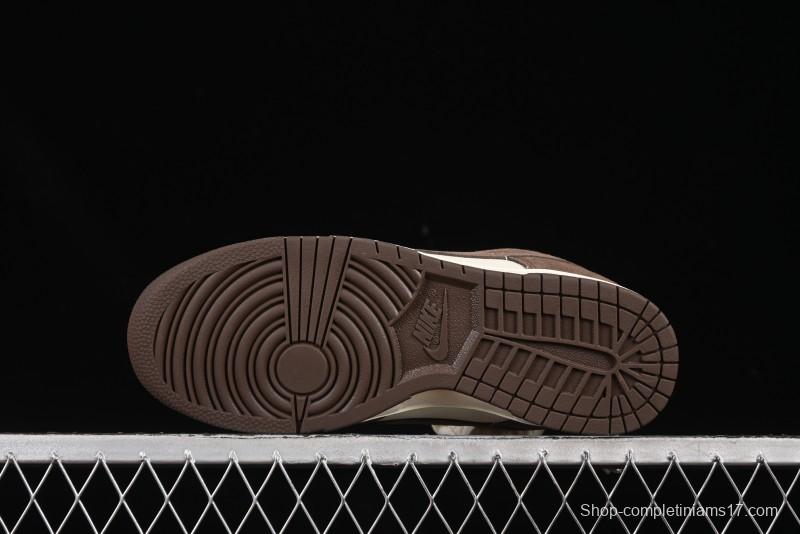 Nike SB Dunk Low White Mocha Low-Top Casual Skate Shoes - FQ8249-104