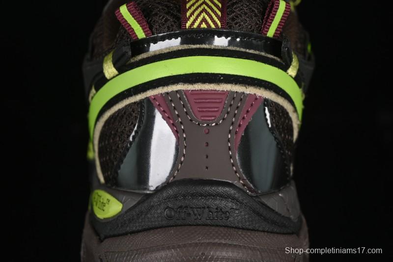 Off-White Be Right Low-Top Lifestyle Sneakers in Black Green - X.E5