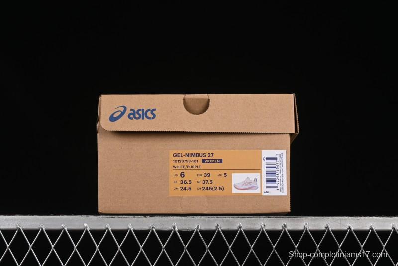 Asics Gel-Nimbus 27 Retro Breathable Casual Shoes Cushioned Men's Durable Running Shoes - 1012B753-101