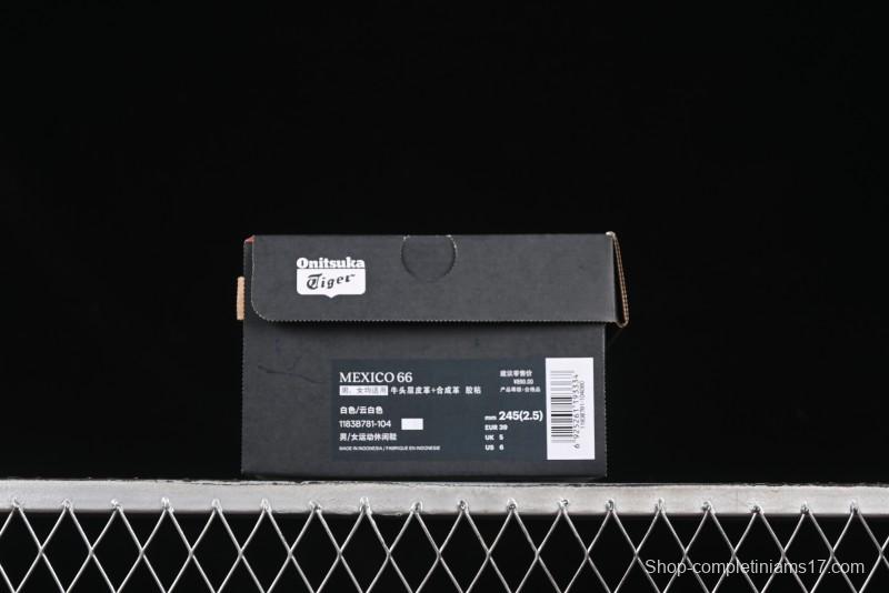 Onitsuka Tiger Mexico 66 Low-Top Leather Sneakers for Casual Running - 1183B781-104